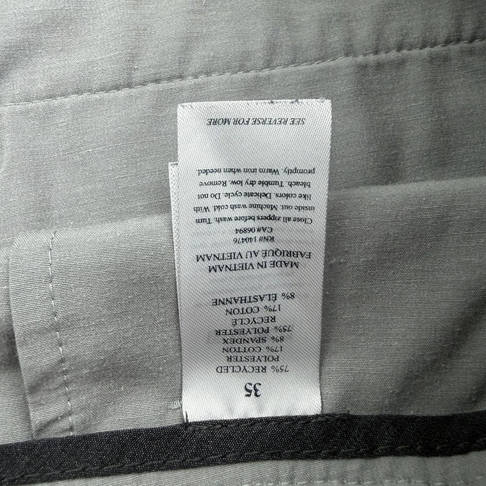 Faherty Shorts Mens 35 Gray Chino Microfiber Stretch Drawstring 8 Inseam All Day